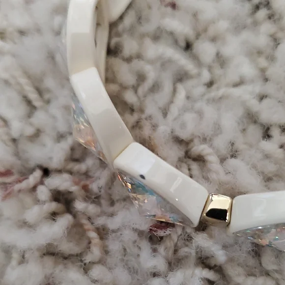 Roxanne Assoulin Gold and Cream Crystal Bracelet Stack - Picture 6 of 7